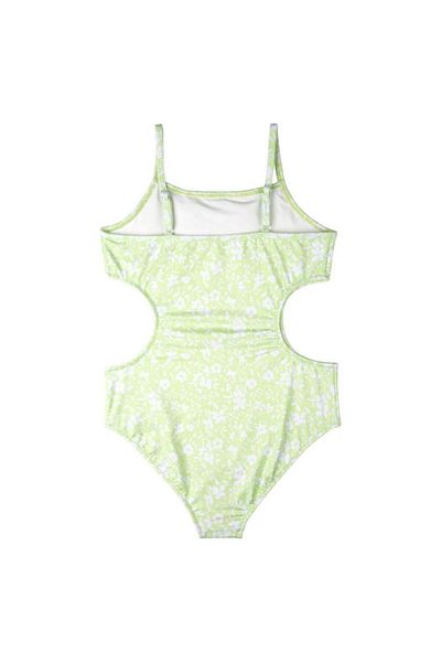 Swimfoam Girl's Green Flounce Swimsuit
