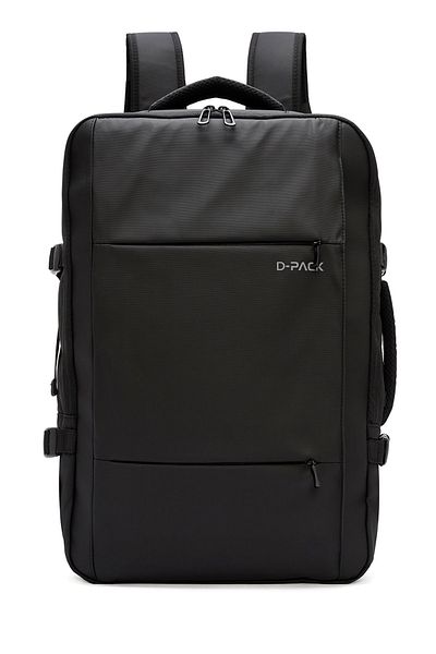 Derimod Men's Black Technological Backpack - D-Pack 24SBD30076F