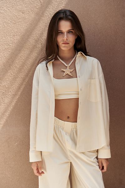 MAİ COLLECTİON Mirabella Yellow Shirt Pants Set