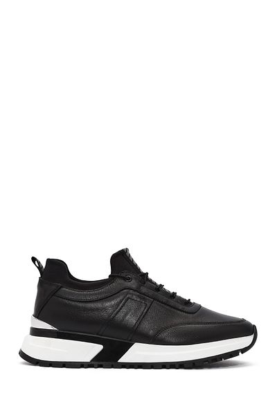 Derimod Men's Black Lace-Up Leather Sneaker 24Wfd 642218