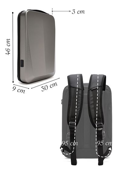 Derimod Rucsac D-pack pentru bărbați, metalic, tehnologic 24sbd3009hc