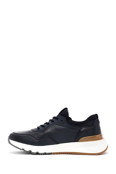Derimod Navy Blue Leather Lace-up Men's Sneakers - 24WFD 690718