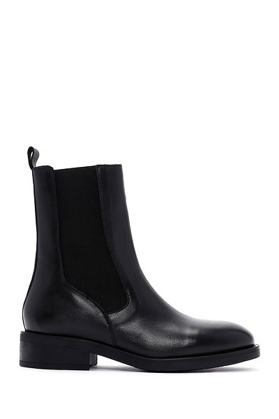 Derimod Black Leather Women's Boots - Zippered, Casual, 24wfd 550218