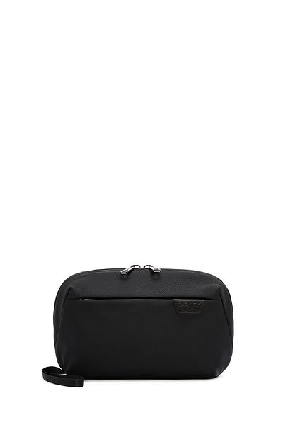 Derimod Men's Black Fabric HanDbag - D-Pack 24SBD30006f
