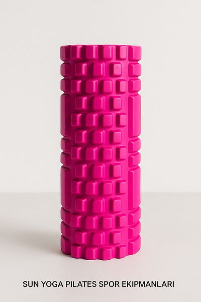 SUN YOGA PİLATES SPOR EKİPMANLARI Sunyoga High Density Medium Hard Foam Roller Fıtness Pilates Yoga Massage Foam Massage Roller