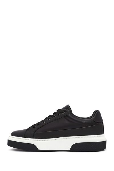 Derimod Men's Black Lace-Up Leather Sneaker 24Wfd 610918