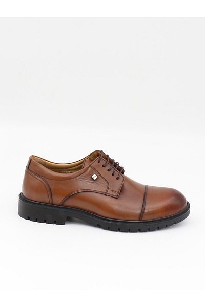 Fosco 2869 Tan Genuine Leather Rubber Sole Men's Shoes