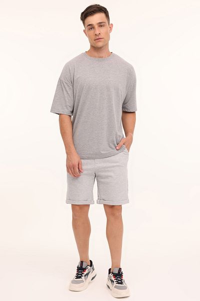 lumberjack Ανδρικό σορτς M-BSC SORT 20BS61 4FX GRAY MELANGE