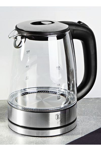 Berlinger Haus Electric Kettle For Hot Water 1.7 L 2200w Carbon Metallic Line