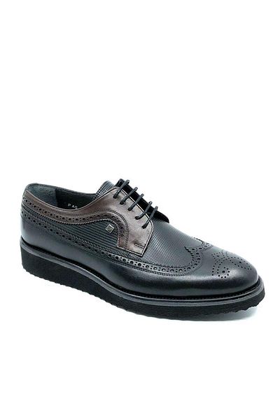 Fosco 1106 Black Brown Genuine Leather Casual Men's Shoes