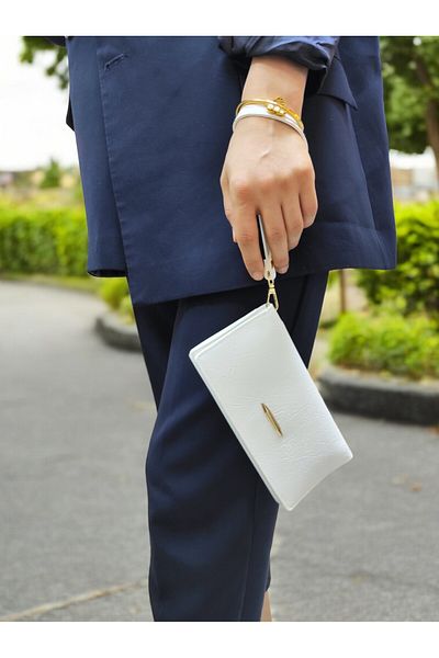 UCCELLO Hand Straped Zipper Detail Women's Wallet Hand Bag