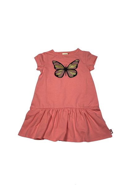 Milk & Muffin Dress Girl Children's Holiday Wear Puppy Mouth Color Girl's Dress