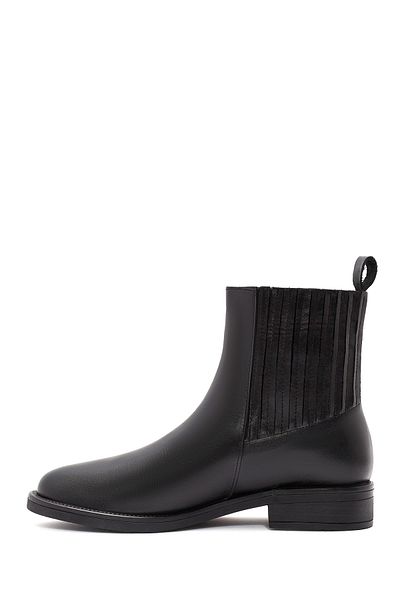 Derimod Women's Black Leather Chelsea Boots 24Wfd 162518