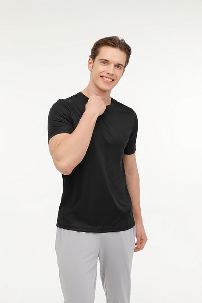 Kinetix MB 11BS106 4FX negru tricou cu mânecă scurtă pentru bărbați