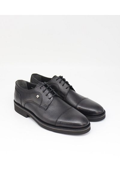 Fosco 1143 Black Genuine Leather Casual Men's Shoes