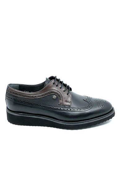 Fosco 1106 Black Brown Genuine Leather Casual Men's Shoes