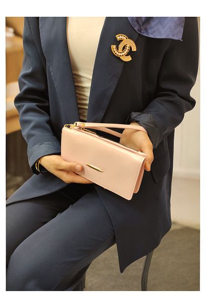 UCCELLO Hand Straped Zipper Detail Women's Wallet Hand Bag