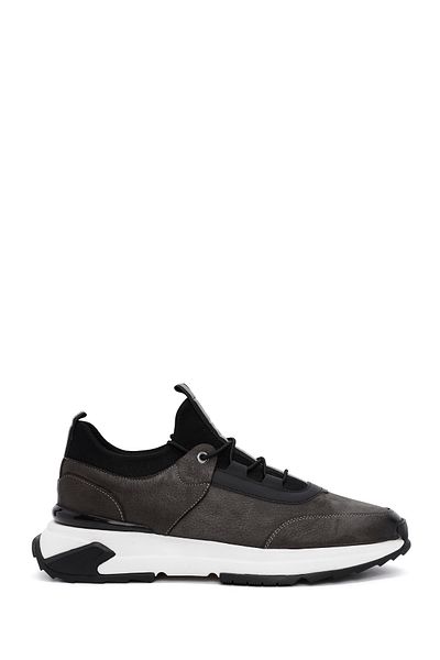 Derimod Men's Gray Nubuck Casual Sneaker 24Wfd7227V3