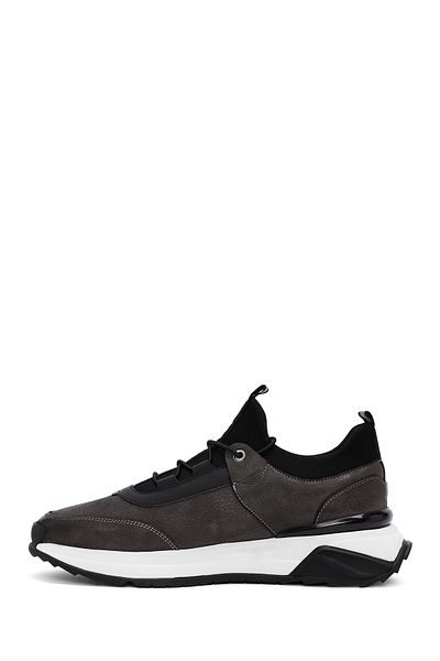 Derimod Men's Gray Nubuck Casual Sneaker 24Wfd7227V3
