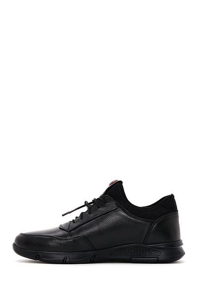 Derimod Men's casual Leather Sneaker - Black Lace-up, Model 24WFD 710418