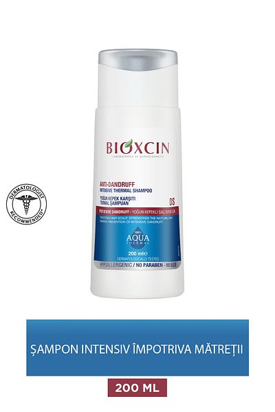 Bioxcin Șampon intensiv Aqua Thermal - Anti-mătreață, Anti-mâncărime - 200 ml