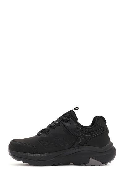 Derimod Dry Men's Black Laced Waterproof Leather Outdoor Shoes 24Wfd 694514