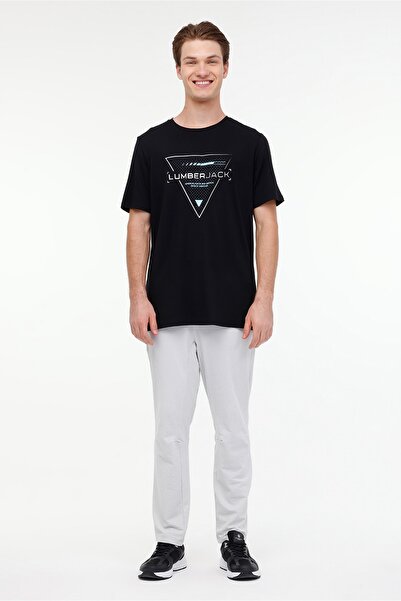 lumberjack ML CRIS 11C-ELG22001 4FX Men's Black T-Shirt - Short Sleeve