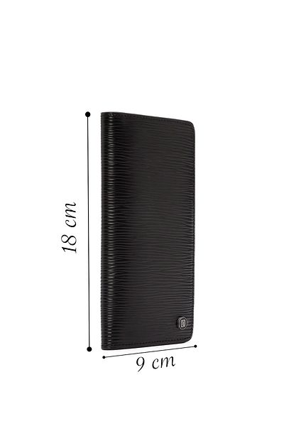 Derimod Black Printed Men's Leather Wallet - 000a2d 314326
