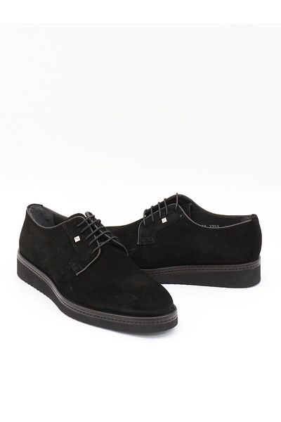Fosco 2980 Black Suede Genuine Leather Eva Sole Men's Shoes