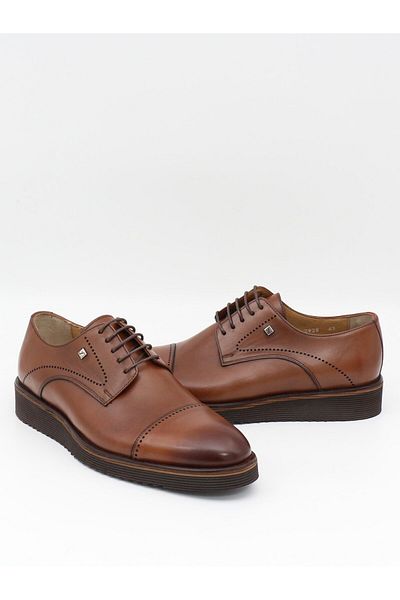 Fosco 2928 Tan Genuine Leather Eva Sole Men's Shoes
