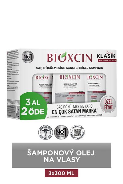 Bioxcin Genesis Oil pro mastné vlasy 300 ml Koupit 3 Zaplaťte za 2