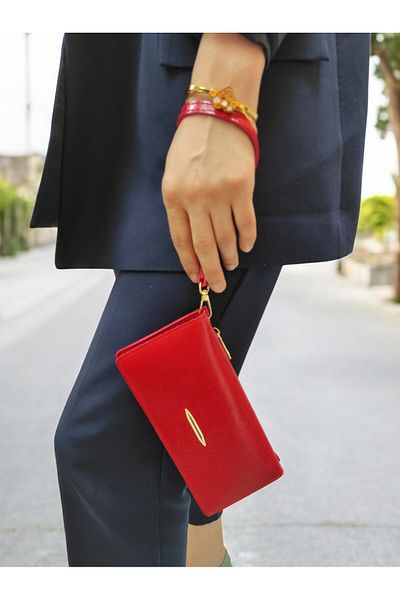 UCCELLO Hand Straped Zipper Detail Women's Wallet Hand Bag