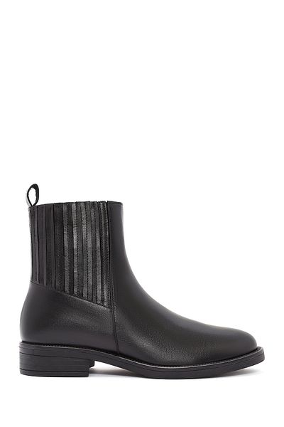 Derimod Women's Black Leather Chelsea Boots 24Wfd 162518