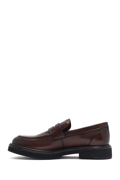 Derimod Pantofi casual pentru bărbați din piele naturală maro Pantofi casual zilnic 24wfd724318