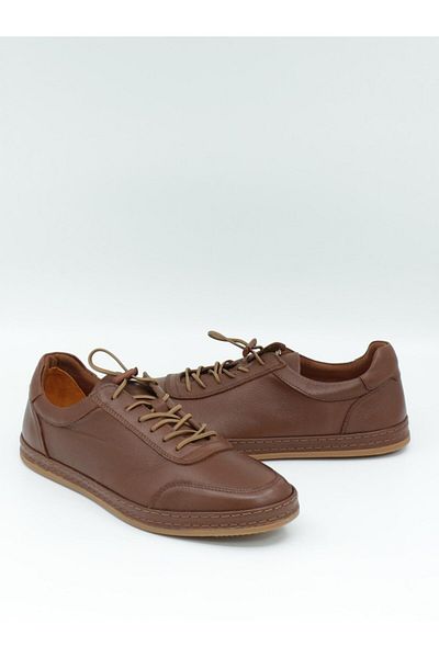 Freefoot 245535 Tan Rubber Laced Casual Men's Shoes