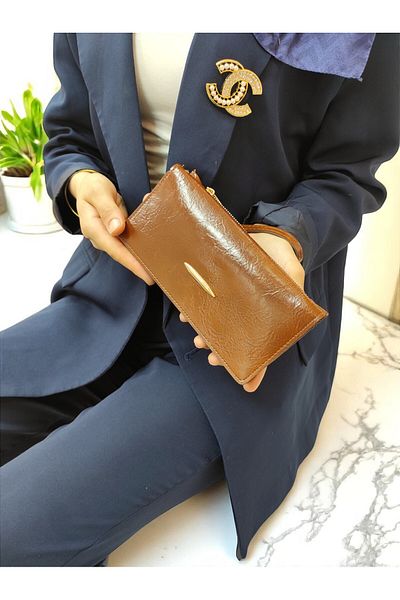 UCCELLO Hand Straped Zipper Detail Women's Wallet Hand Bag