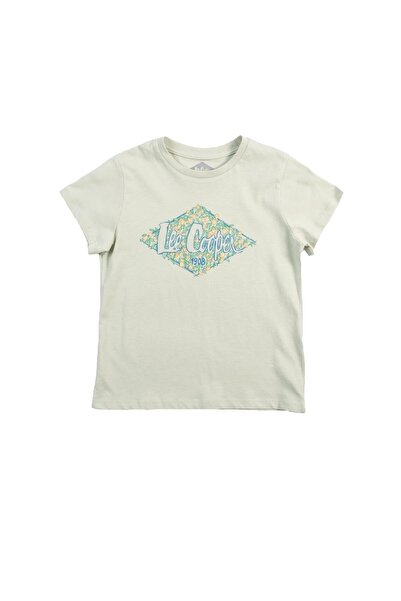 Lee Cooper Flowers Дівчача футболка з 100% бавовни, м'ятного кольору