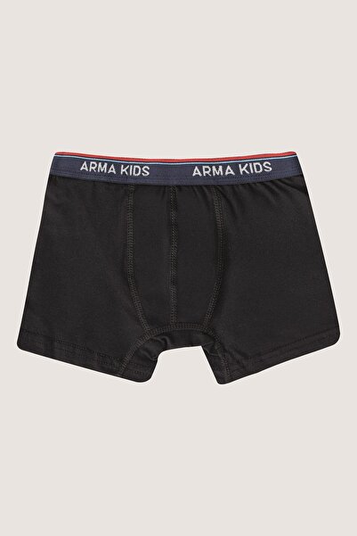 Arma Yıldız Boys' Boxer Solid Color 3-Pack Cotton Lycra Underwear