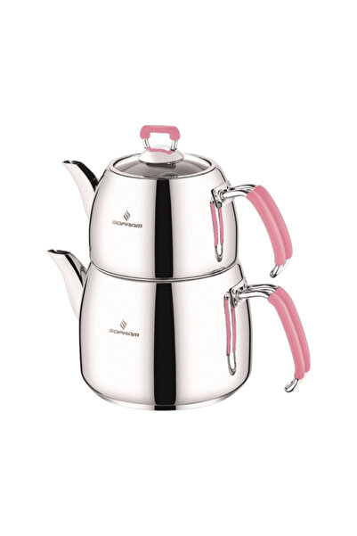 Sofram Mars Pembe Orta Boy Çaydanlık Takımı