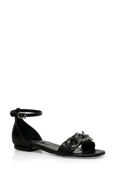 Nine West Sandale plate pentru femei CEFEO 4FX negre
