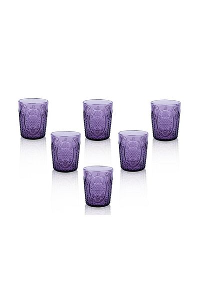 Lucky Art Clarıssa Set of 6 Glass Water Cups