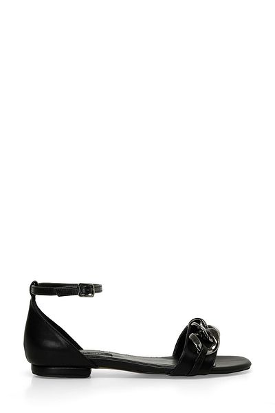Nine West Sandale plate pentru femei CEFEO 4FX negre