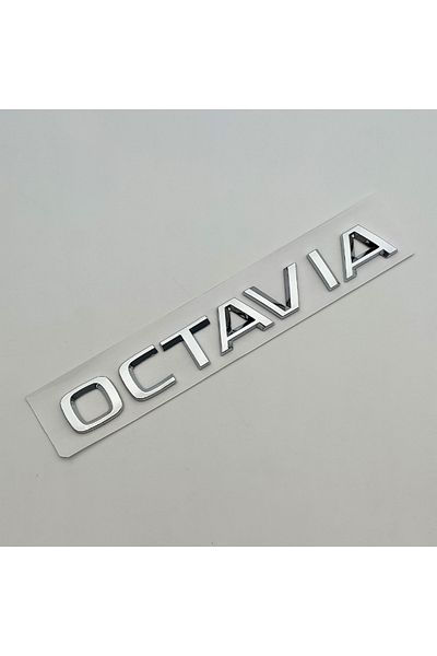 Choice Chrome 3d Abs Chrome Black Logo Octavia Emblem Letters Car Rear Trunk Badge Octavia 1 2 3 4 A5 A7 Mk