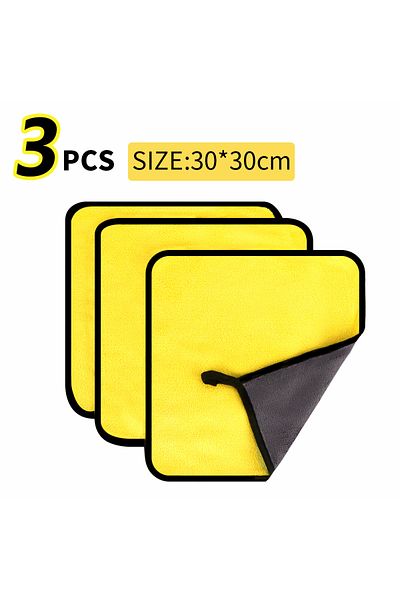 Choice 3pcs 30-30cm Microfiber Towel Car Microfiber Cloth Wash Towel Microfiber Cleaning Cloth Car Wash Dry