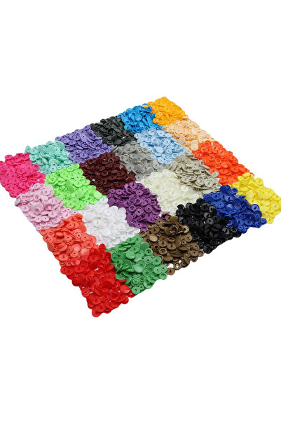 SeraSelin 100 Adet Plastik Çıtçıt Siyah Çıtçıt T5=12,4 Mm Dikişsiz Kolay Takılır Siyah Çıt Çıt Seti