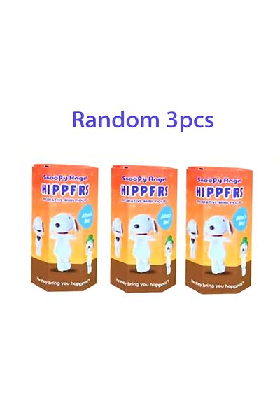 BANDAI Random 3pcs Snb Kawaii Snoopy Mini Figure Sonny Angel Blind Box Anime Model Ornaments Cartoon Phone