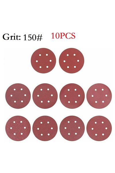Vibra Tite 150grit 9inch Sandpaper 225mm 6 Hole Sanding Paper 40-2000grit Electric Wall Polisher Furniture Wood