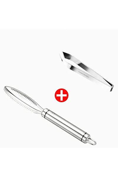 Choice قطعتان من إكسسوارات المطبخ من الفولاذ المقاوم للصدأ، قشور السمك، مبشرة...