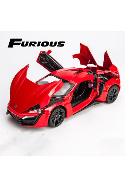 Choice Red 1:32 Simulation Lyken Hyper Fast Alloy Sport Car Model Diecasts & Toy Vehicles And Furious Cars
