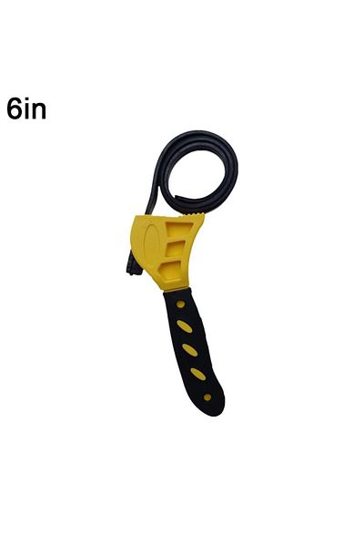 Choice Yellow Multifunctional Belt Wrench Adjustable Rubber Strap Jar Wrench Tool Opener Wrench Cartridge P